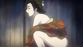 Japanese Hentai Babe Gets Wet Pussy Shoved and Hard Fucked in Bondage