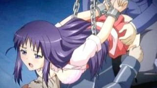 Bound and Double-Penetrated Hentai Coed's Wild Ride