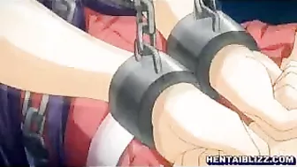 Bound and Double-Penetrated Hentai Coed's Wild Ride