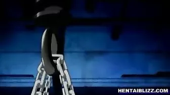 Bound and Double-Penetrated Hentai Coed's Wild Ride