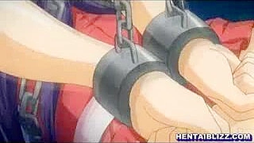 Bound and Double-Penetrated Hentai Coed's Wild Ride