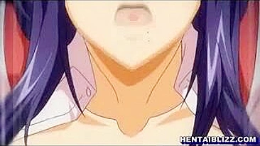 Bound and Double-Penetrated Hentai Coed's Wild Ride