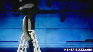 Bound and Double-Penetrated Hentai Coed's Wild Ride