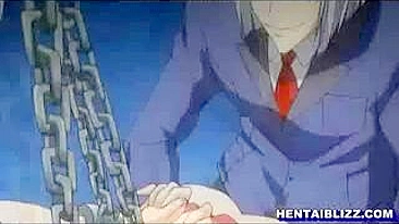 Bound and Double-Penetrated Hentai Coed's Wild Ride