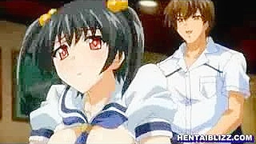 Experience the Ultimate Fantasy with Busty Schoolgirls and Hentai Group Gangbang!