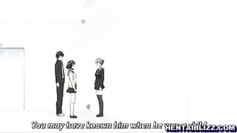 Bound and Gagged Hentai Coed Gets Blowjob