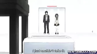 Bound and Gagged Hentai Coed Gets Blowjob