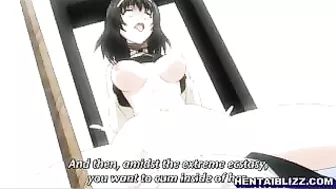 Bound and Gagged Hentai Coed Gets Blowjob