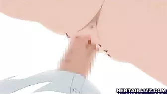 Bound and Gagged Hentai Coed with Muzzle Poking and Cumshots