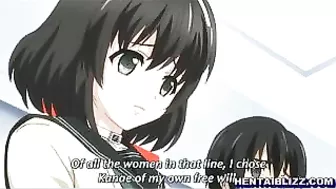 Bound and Gagged Hentai Coed with Muzzle Poking and Cumshots