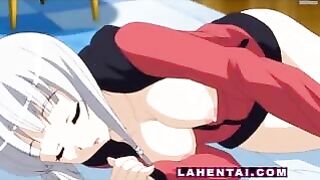 Slumbering Anime Teen Gives Hand Job
