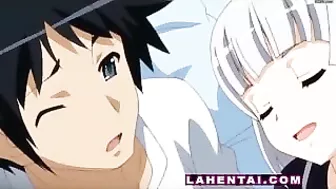 Slumbering Anime Teen Gives Hand Job