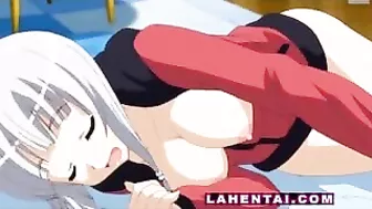 Slumbering Anime Teen Gives Hand Job