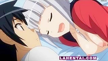 Slumbering Anime Teen Gives Hand Job