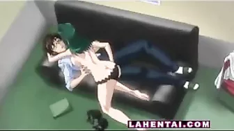 Hentai Anime Babe Gets Fucked Hard and Facialized