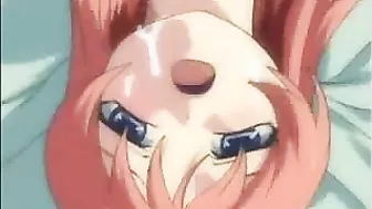 Shemale hentai receives mind-blowing oral sex and explosive cumshot