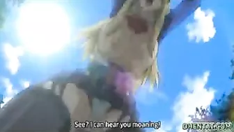 Juicy Hentai Babe Teases with Vibrators