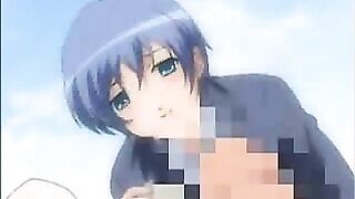 Tentacle hentai shemale coed gets mind-blowing handjob