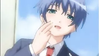 Tentacle hentai shemale coed gets mind-blowing handjob