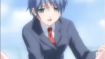 Tentacle hentai shemale coed gets mind-blowing handjob