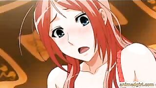 Horny Pregnant Hentai Babe with Big Tits Gets Fucked!