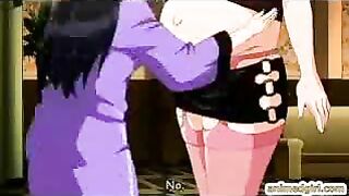Horny Pregnant Hentai Babe with Big Tits Gets Fucked!