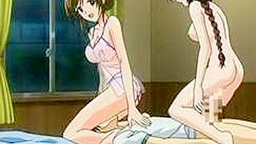 Hentai Fans' Ultimate Fantasy - Two Busty Babes Sharing One Dick