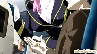 Hentai Hero Fucks Shemale and Girl in Mind-Blowing Threesome