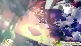 Hentai Hero Fucks Shemale and Girl in Mind-Blowing Threesome