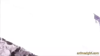 Hentai Hero Fucks Shemale and Girl in Mind-Blowing Threesome