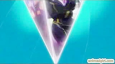 Hentai Hero Fucks Shemale and Girl in Mind-Blowing Threesome