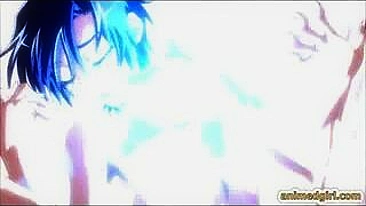 Hentai Hero Fucks Shemale and Girl in Mind-Blowing Threesome