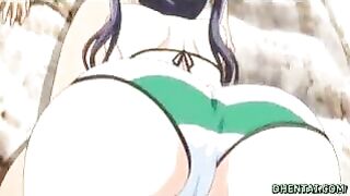 Hentai Beach Fun - Swimsuit Oral Sex and Riding