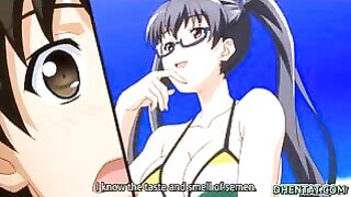 Hentai Beach Fun - Swimsuit Oral Sex and Riding