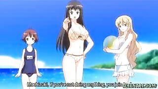 Hentai Beach Fun - Swimsuit Oral Sex and Riding