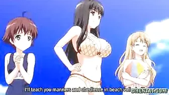 Hentai Beach Fun - Swimsuit Oral Sex and Riding