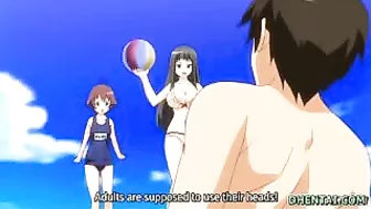 Hentai Beach Fun - Swimsuit Oral Sex and Riding