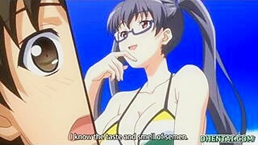Hentai Beach Fun - Swimsuit Oral Sex and Riding