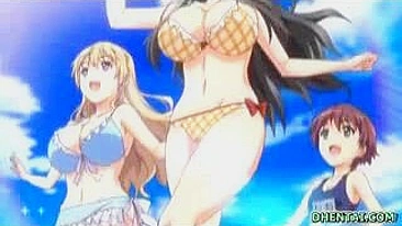 Anime Beach Sex Free - Hentai Beach Fun - Swimsuit Oral Sex and Riding | AREA51.PORN