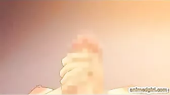 Hentai Maid Masturbates with Toy while Dressed in Shemale Attire