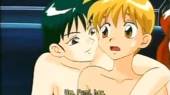 Hentai Boy's Assfuck Strapped on by Captor