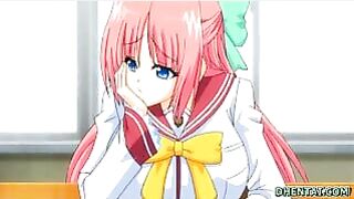 Japanese Schoolgirl with Big Tits Gets Wet and Wild in Hentai Porn