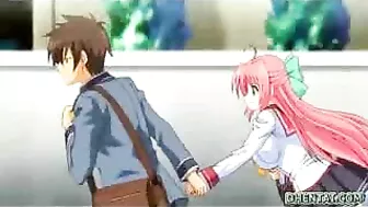 Japanese Schoolgirl with Big Tits Gets Wet and Wild in Hentai Porn