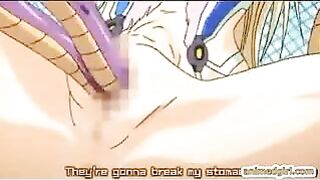 Monstrous Drilling - Hentai Porn Video Features a Sexy Monster and a Naughty drill