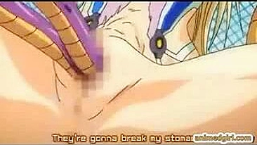 Monstrous Drilling - Hentai Porn Video Features a Sexy Monster and a Naughty drill