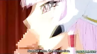 Hentai Princess Blowjob - Busty Beauty Sucks Dick for Your Pleasure