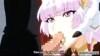 Hentai Princess Blowjob - Busty Beauty Sucks Dick for Your Pleasure