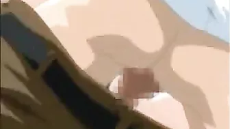 Hentai Babe Rides Cock in Swimsuit