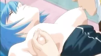 Hentai Babe Rides Cock in Swimsuit