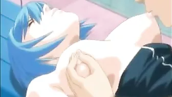 Hentai Babe Rides Cock in Swimsuit